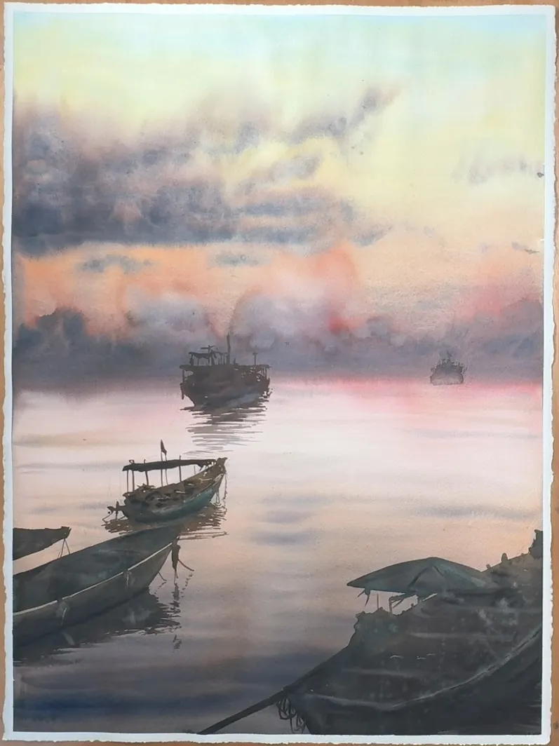 Aquarelle de Rémy maintenant