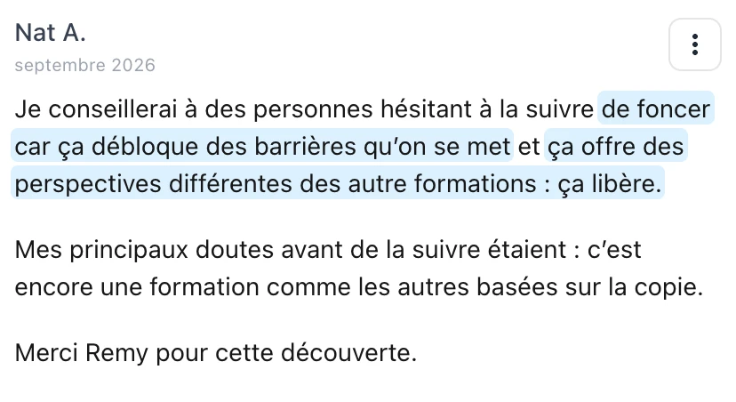 Témoignage de Nat