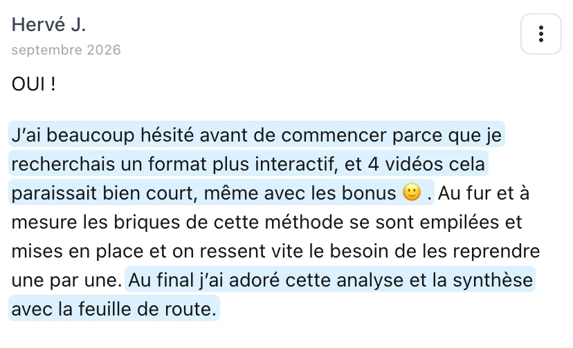 Témoignage de Hervé
