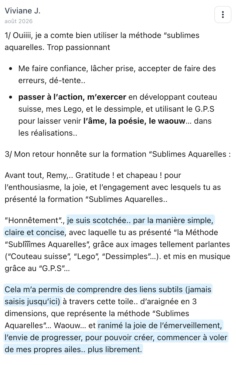 Témoignage de Viviane