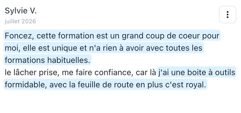 Témoignage de Sylvie